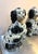 Staffordshire Black/White Large Staffordshire Dogs Pair For Sale - Image 4 of 6