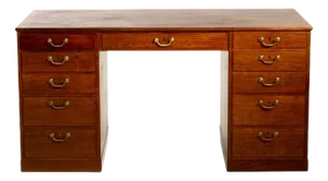Desk With Original Hardware by Ole Wanischer