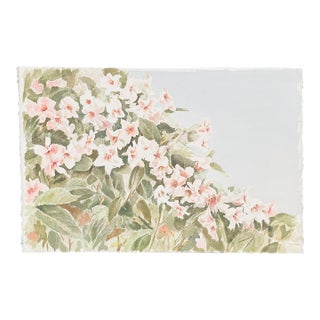 1970s Beryl Hawkins Azalea Watercolor For Sale