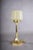 1990s Josef Hoffmann Style Brass Table Lamp, Opaline Glass Shade, Wiener Werkstätte Inspired, Austria / Europe, 1990s For Sale - Image 5 of 13