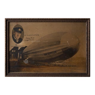 Dr. Hugo Eckener Graf Zeppelin Photograph, Signed, c.1928 For Sale