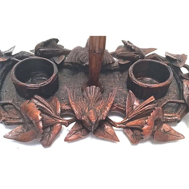 Antique Black Forest Condiment Caddy For Sale In Atlanta - Image 6 of 10