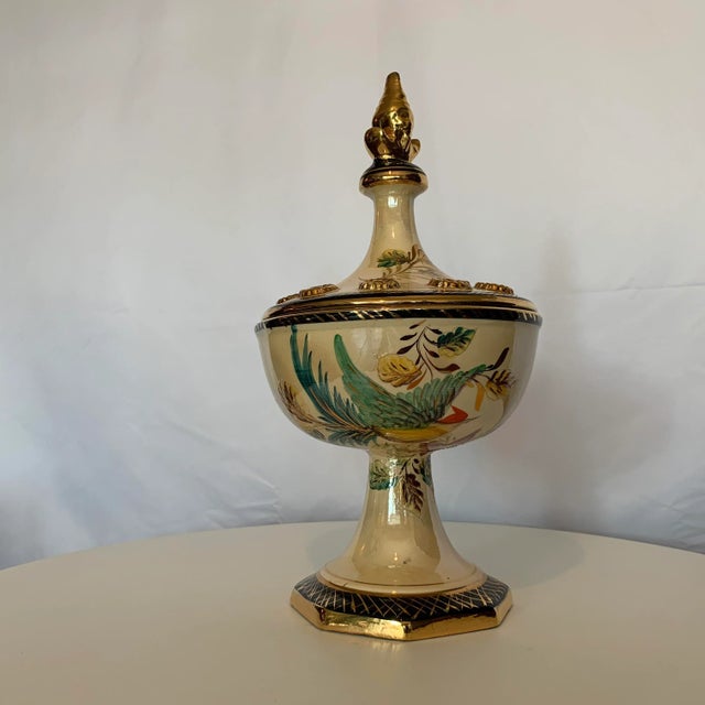 Covered Bowl on Stand from Hubert Bequet, 1930s For Sale - Image 14 of 14