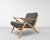 Pair - Mid Century Modern Oak Lounge Chairs – Handcrafted Armchair With Sculpted Details For Sale - Image 12 of 12