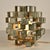 Italian Sculptural Cube Shaped Metal Table Lamp, 1960s For Sale - Image 9 of 10