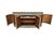 French Country 1990s Ethan Allen Emanuel Demilune Sideboard Console Buffet Credenza Distressed For Sale - Image 3 of 15