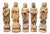 Carved Buddhist Immortals Figures, 1800, Set of 6 For Sale