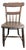 Antique Half Spindle Plank Seat Chair 19th Century For Sale