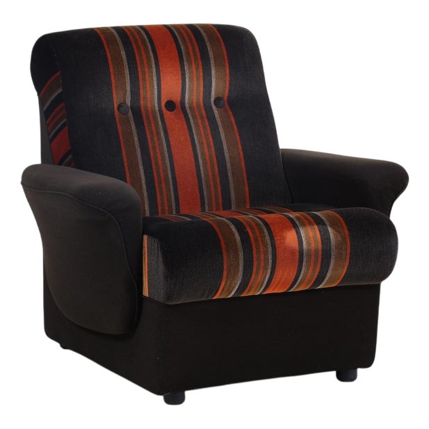 Mid-Century Fabric Armchair, 1960s For Sale