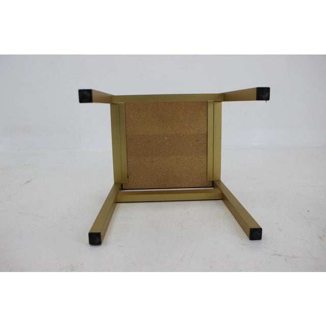Italian Brass and Glass Side Table, 1960s For Sale - Image 12 of 15
