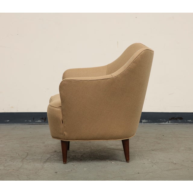 Beige Midcentury Italian Armchair by Gio Ponti for Casa E Giardino, 1950s For Sale - Image 8 of 9