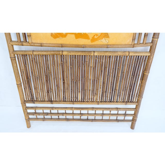 Pair of Japanese Modern Bamboo Room Dividers Screens Decorative Panels Wall Art