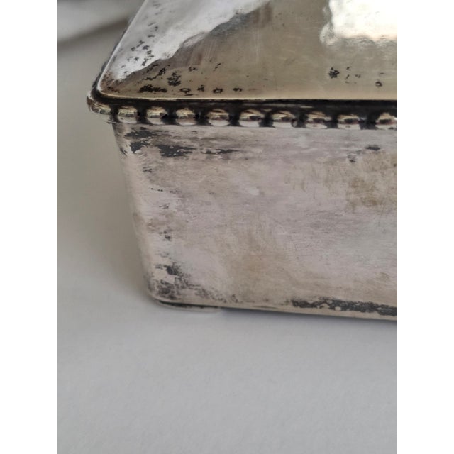 Silver Danish Silver Box by Carl M. Cohr 83% Silver Purity For Sale - Image 8 of 15