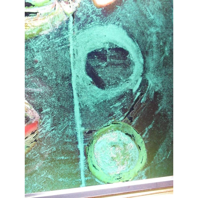 Bruno Cassinari, Il Gallo, Silkscreen on 800 Silver Plate, 1978, Framed For Sale - Image 8 of 18