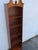 Early 1900s Rockford Tall Narrow Bookcase Display Shelving Cabinet 6357 For Sale - Image 11 of 18