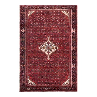 Antique Tabriz Red/Blue Wool Rug - 5'10'' X 10'3'' For Sale