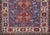 Measures: 3'11 x 4'10 Antique Persian Shiraz Rug with Indigo Field and Diamond Medallions. Keivan Woven Arts/...