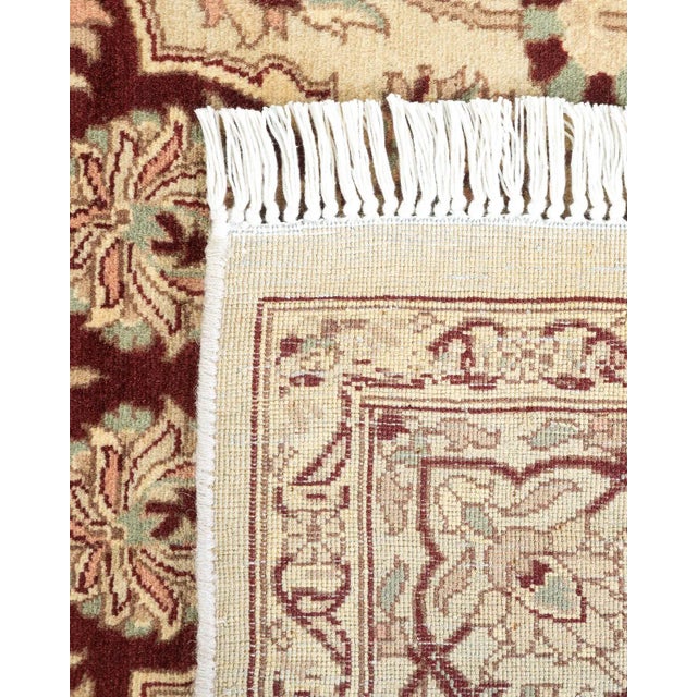 2000 - 2009 Mogul, One-of-a-Kind Hand-Knotted Area Rug in Ivory, 4' 8" x 7' 2" For Sale - Image 5 of 8