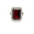 Big 14.54 CTW Garnet Diamond Cocktail Mens Ring in 14K Gold featuring natural garnet of 14.54 carats and diamonds of 1.15...