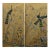 Hand-Painted Peacock & Floral Silk Wallpaper | Chinoiserie Mural | Custom Luxury Wall Mural for Living Room For Sale