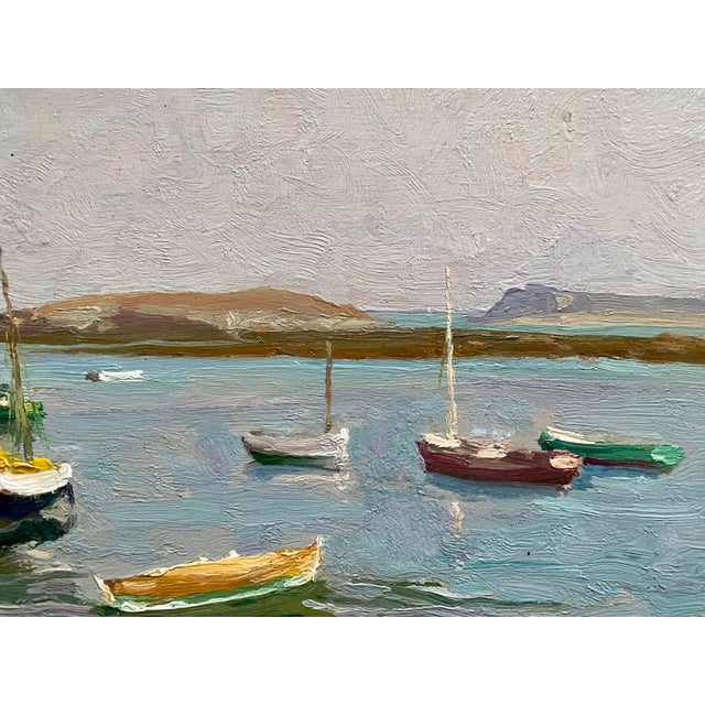 Oswald Poreau, Low Tide at Portivy, Brittany, 1937, Oil, Framed For Sale - Image 12 of 14