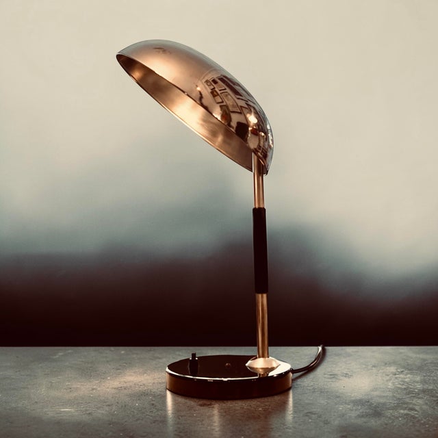 Black Bauhaus Desk Lamp by Karl Trabert, 1930 For Sale - Image 8 of 16