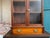 Antique English Glass Display Cabinet Bookcase Mahogany Table Vitrine Edwardian For Sale - Image 4 of 18
