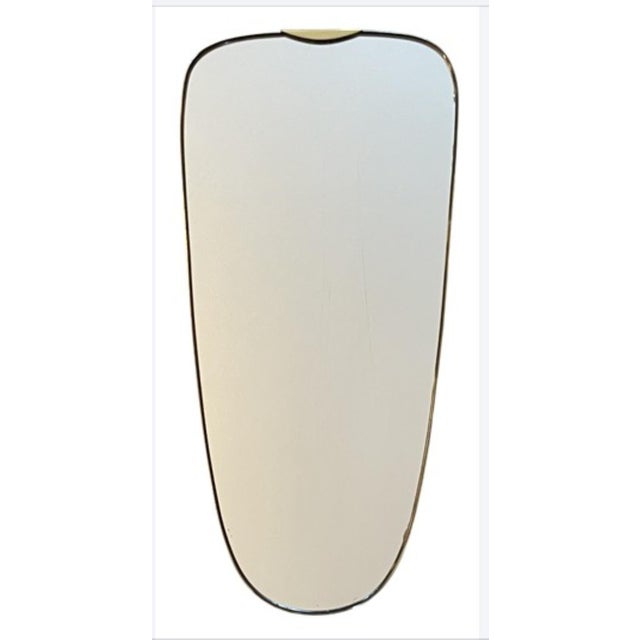 Art Deco Brass Mirror, 1950s For Sale - Image 10 of 11