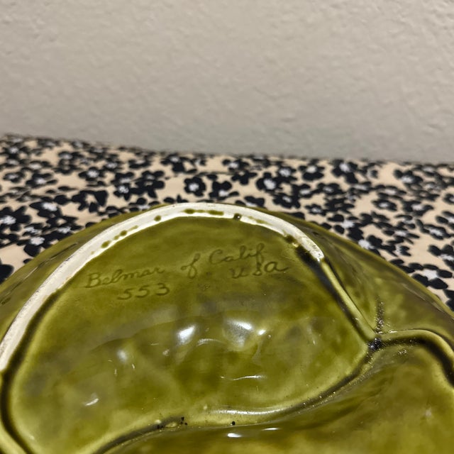 Ceramic Vintage Mid-Century Belmar of California Majolica-Style Artichoke Platter For Sale - Image 7 of 7