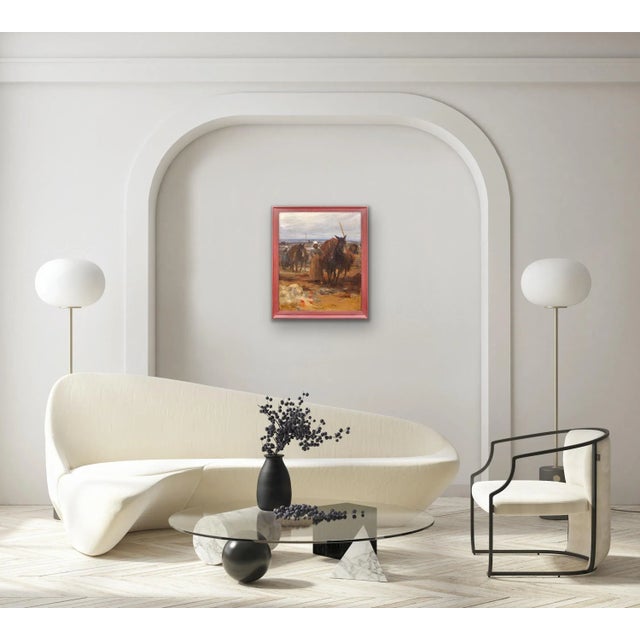 Charles Fouqueray, Seaweed Gatherers in Brittany, 1910, Oil on Canvas, Framed For Sale - Image 12 of 18