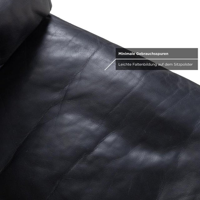 Model 4000 Armchair in Black Leather from Rolf Benz For Sale - Image 6 of 11