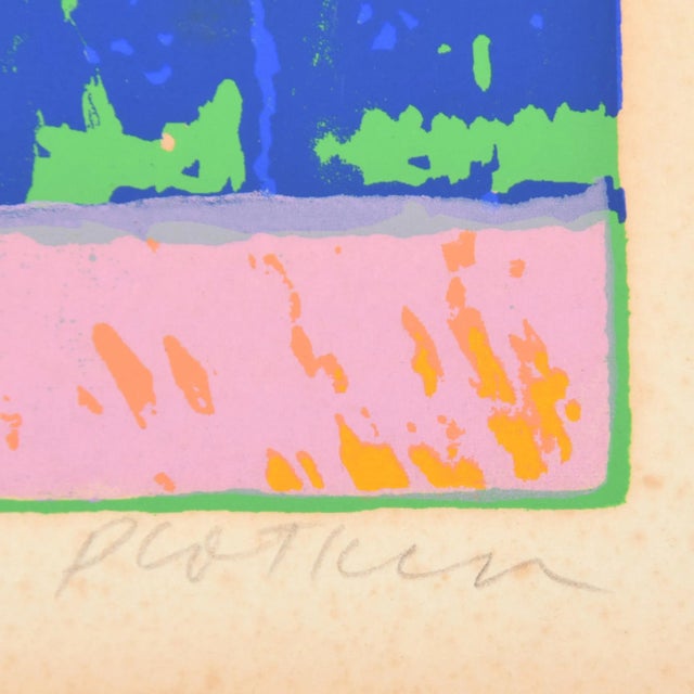 American Original Signed Linda Plotkin "One Evening" Woodcut Serigraph, Unframed For Sale - Image 3 of 6