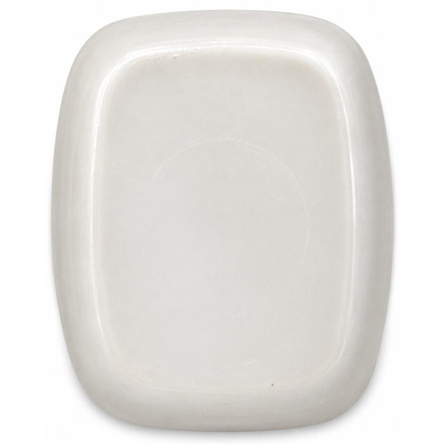 Vintage Hotel Ritz Paris Ashtray Trinket Soap Dish White Milk Glass For Sale - Image 4 of 10
