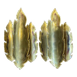 Pair of Mid 20th Century Svend Aage Holm Sorensen Brass Sconces For Sale