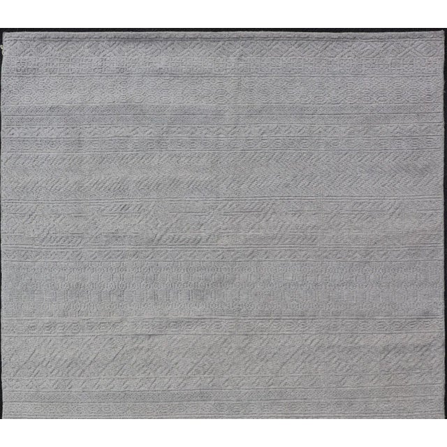 Textile Modern Tribal Oushak Rug by Keivan Woven Arts, Hand-Knotted Wool 6'0 X 9'0 For Sale - Image 7 of 11