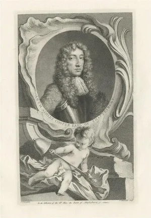 John and Paul Knapton, Portrait of Anthony Ashley Cooper, Paper