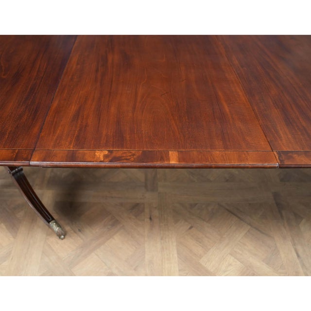 Vintage Old Colony Furniture Mahogany Dining Table For Sale - Image 14 of 15