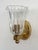 1990s Vintage Italian Brass and Murano Glass Wall Sconces, 1990s, Set of 2 For Sale - Image 5 of 17