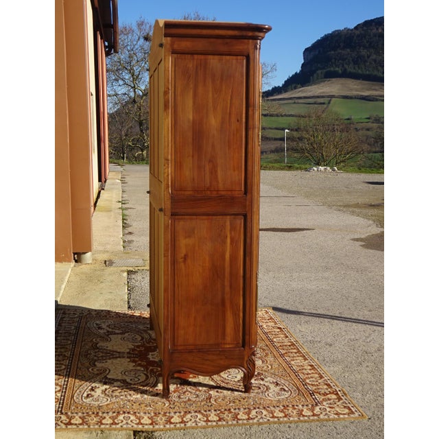 Louis XV Walnut Wardrobe, 1970s For Sale - Image 18 of 18