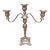 Vintage Wm. Rogers & Son Victorian Rose Silverplate Convertible Candelabrum For Sale