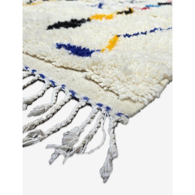 Azilal Moroccan Rug Handmade Rug - 9.3 X 6 Ft For Sale - Image 4 of 6