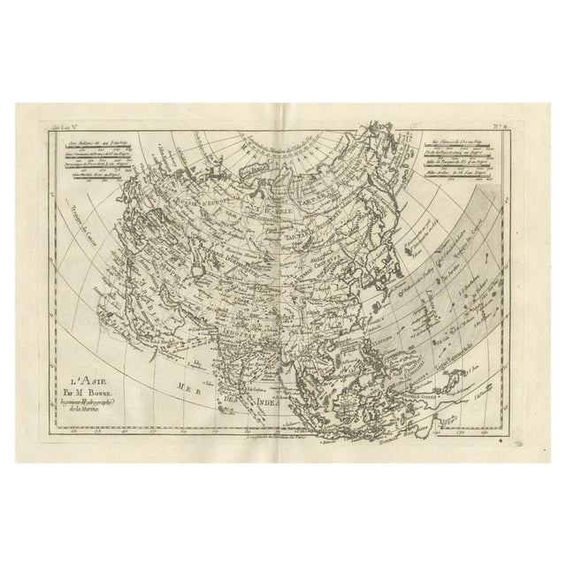 Antique Map by Rigobert Bonne, 1780 For Sale - Image 10 of 10