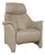 Himolla Cumuly 4215 Leather Armchair Beige Cream with Manual Reclining Function For Sale