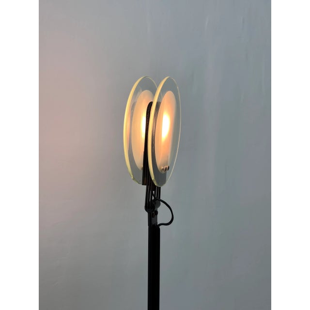 Postmodern Belux Adjustable Head Floor Lamp With Double Glass Pane Diffuser, Spain For Sale - Image 10 of 12