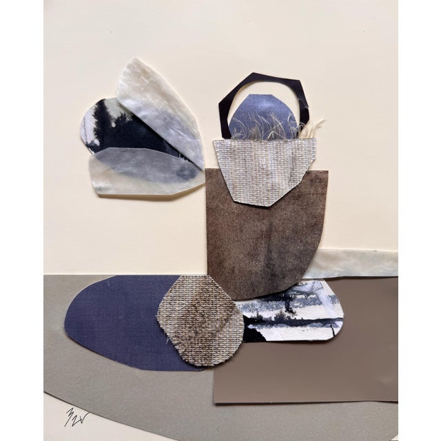 Paper "Memorabilia 2" Original Mixed-Media Collage on Paper by Zac Woodiel For Sale - Image 7 of 9