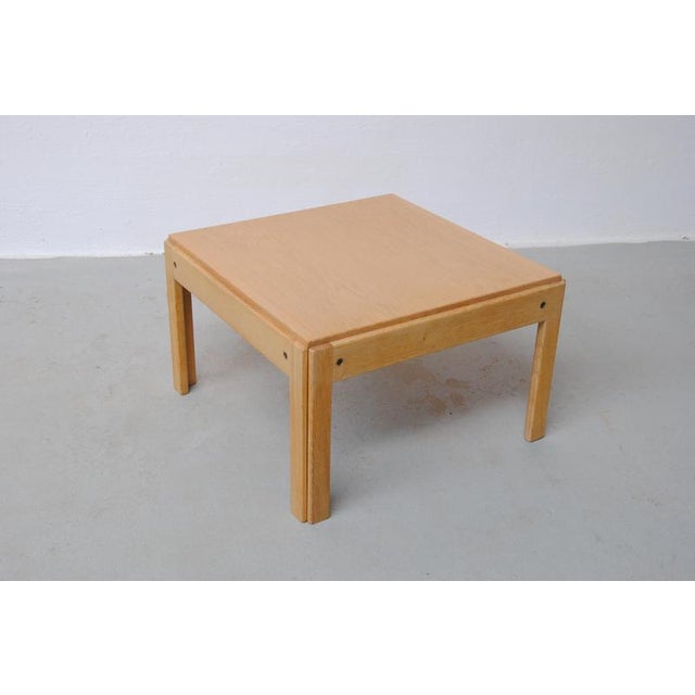 CFC Silkeborg Fully Restored Danish Oak Plexus Side Table by Illum Wikkelso for CFC Silkeborg, 1960s For Sale - Image 4 of 9