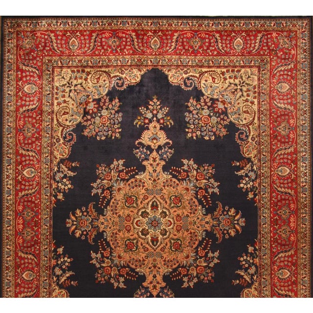Middle Eastern Hand-Knotted Rug For Sale - Image 3 of 11
