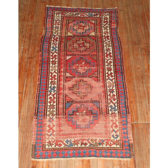 Late 19th century shabby chic caucasian runner