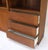 3 Bay Mid-Mentury Modern Walnut Glass Doors Bookcase Wall Unit Curio Cabinet For Sale - Image 12 of 18