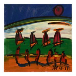 Signed Peter Keil "New Orleans 73" Oil on Masonite